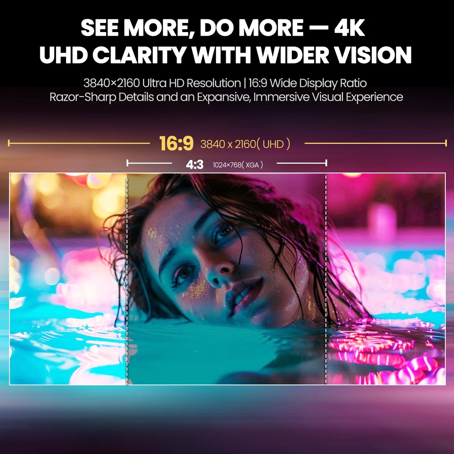 32 Inch 4K Curved Gaming Monitor, UHD 160Hz Monitor, 1500R, Freesync 120% Srgb, 1.07B Color Depth, with HDMI /DP and Built-In Speaker, Support Wall Mount-