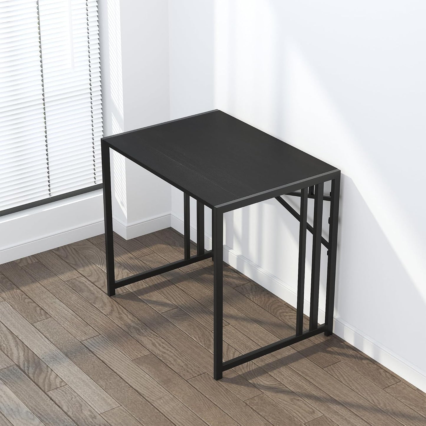 Small Folding Computer Desk 32 Inch, Writing Gaming Computer Desk for Small Spac