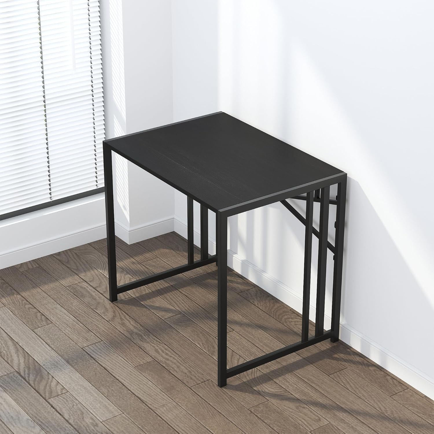 Small Folding Computer Desk 32 Inch, Writing Gaming Computer Desk for Small Spac