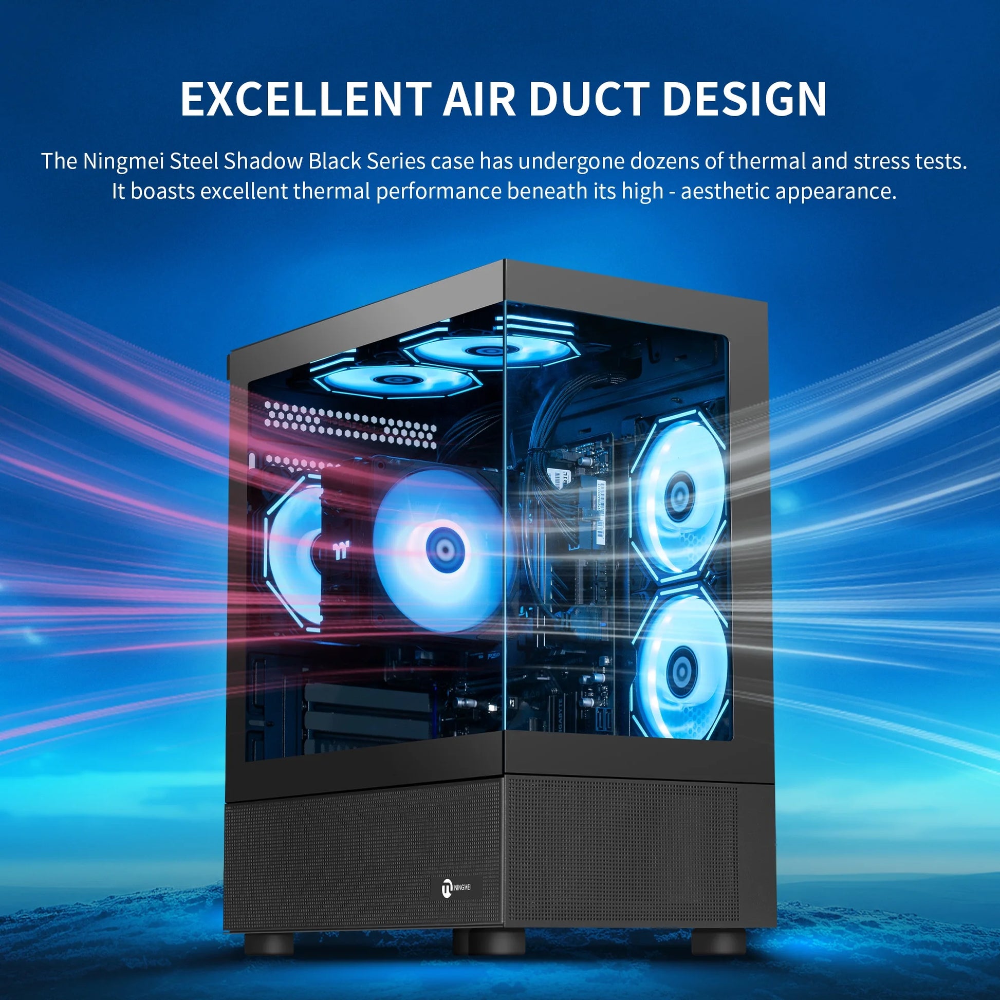 Gaming PC AMD Ryzen 7 5700G 16GB RAM 1TB SSD 6RGB Fans Gaming Desktop Black