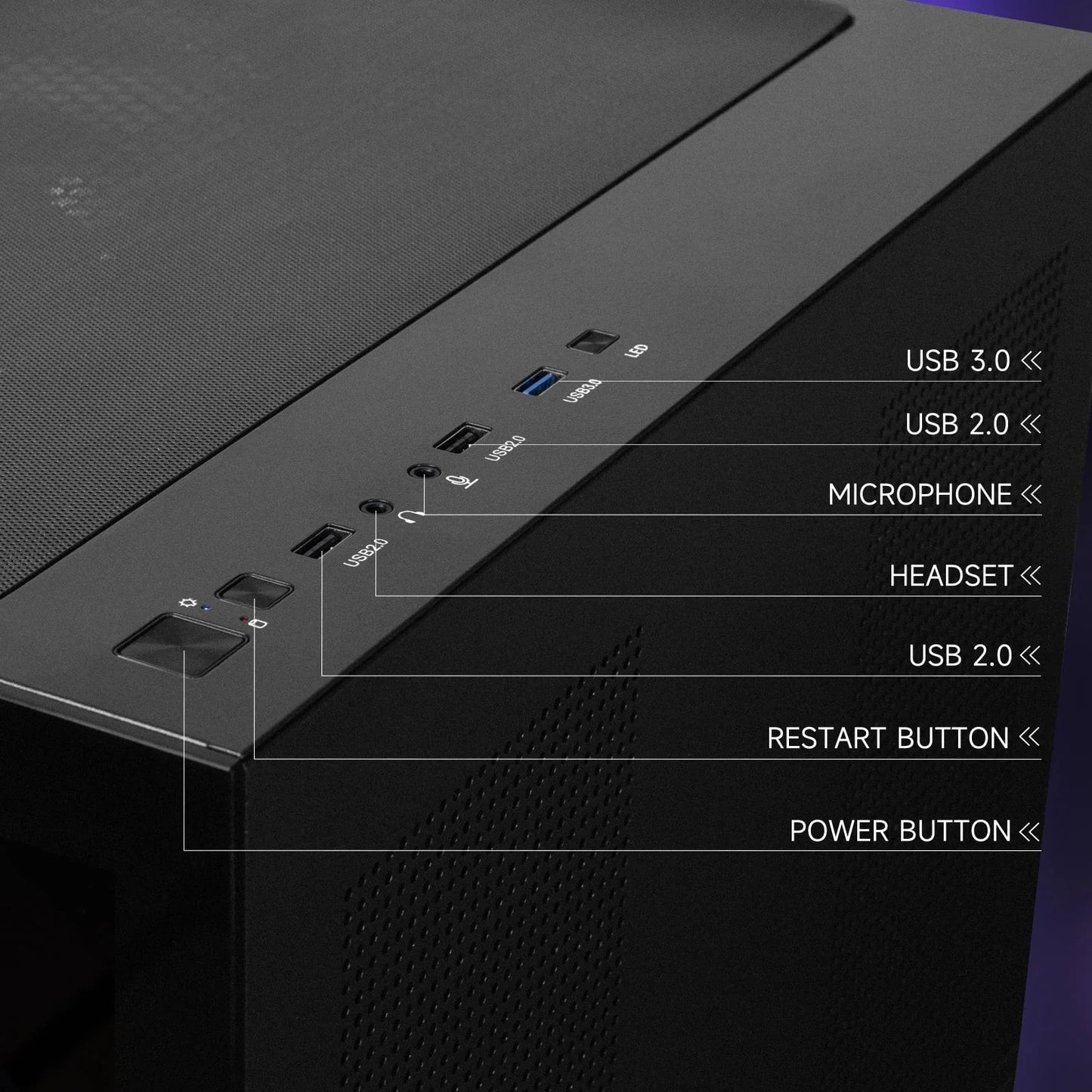 Gaming PC, AMD Ryzen 5 9600X,Radeon RX7650 Gre(Beat RTX4060), 1TB SSD, 32GB Ram,Desktop Computer Win 11,New