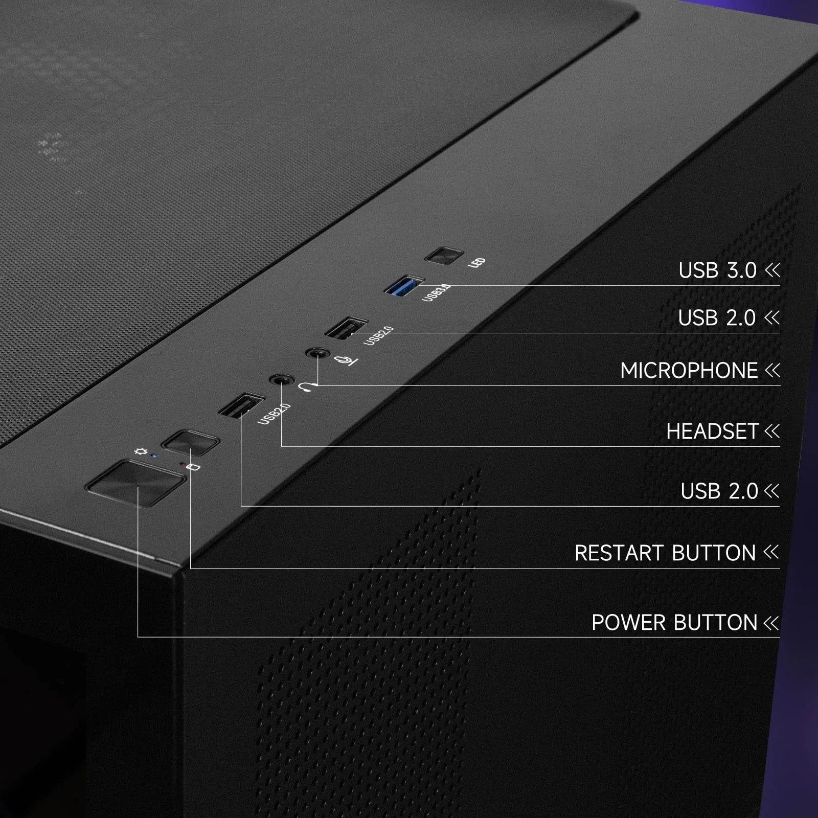Gaming PC, AMD Ryzen 5 9600X,Radeon RX7650 Gre(Beat RTX4060), 1TB SSD, 32GB Ram,Desktop Computer Win 11,New